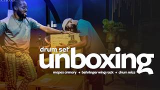 Unboxing Our First Drum Set! (Mapex Armory)