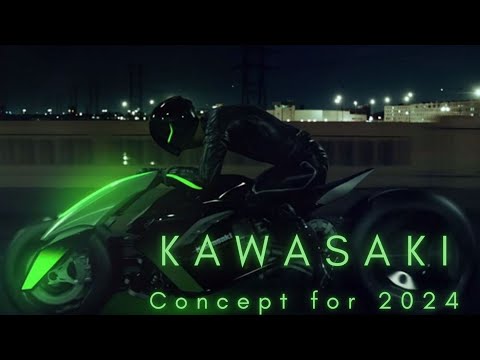 Kawasaki J Concept Futuristic motorbike | #motorcycle #future #kawasaki