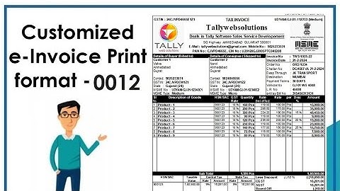 (Buy TDL Source Code Only Rs.900) Stylish e-Invoice Print 0012 in Tally Prime QR Code Signature MSME