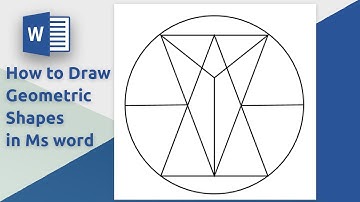 How to Draw Geometry Shapes in ms word 2019