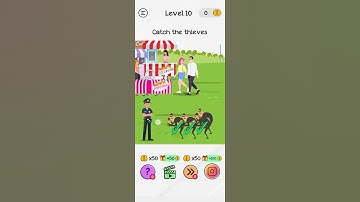 Braindom Level 25 Catch the theives - Gameplay Solution Walkthrough