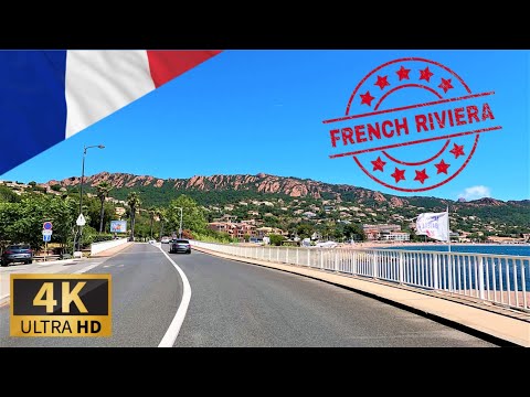 DRIVING FROM FRÉJUS TO THÉOULE-SUR-MER,  Côte d'Azur, French Riviera, FRANCE I 4K 60fps