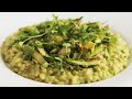 Green Farro Risotto (with Frozen Peas)