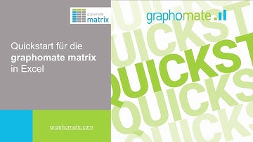 graphomate matrix QuickStart Guide in MS365 Excel