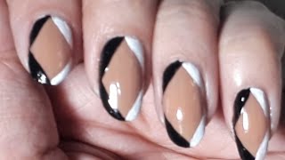 NAIL ART | Diamond Monocrome Nail Art | ARS Arts | Simple Nail Art | Easy Nail Design screenshot 5