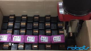 Sawyer Cobot at Lab - Packing used ink cartridges