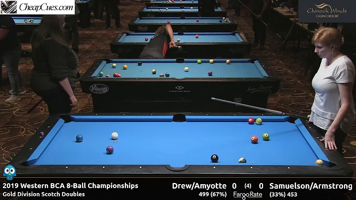 Drew/Amyotte vs Samuelson/Armstr...  - Gold Scotch Doubles - 2019 Western BCA 8-Ball Championship