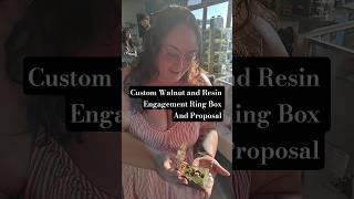 Walnut and Resin Engagement Ring box and proposal #engagement #ring #marriage #wedding #woodwork