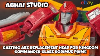 ACHAI Studio Cast ABS Replacement Head for Transformers Kingdom Commander class Rodimus Prime
