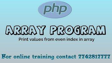 print value from even index in array in php