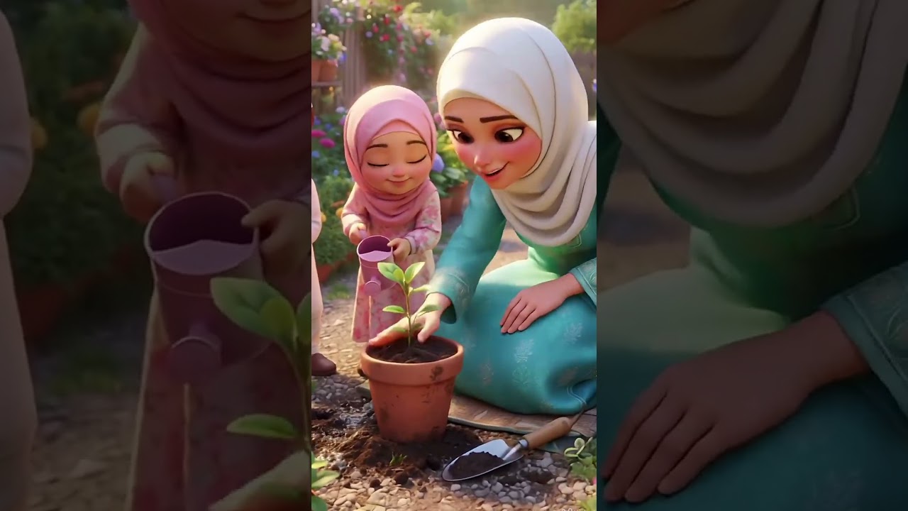 Learn Arabic Letters Alif to Jim with Islamic Words | Fun Islamic Cartoon for Kids #Shorts
