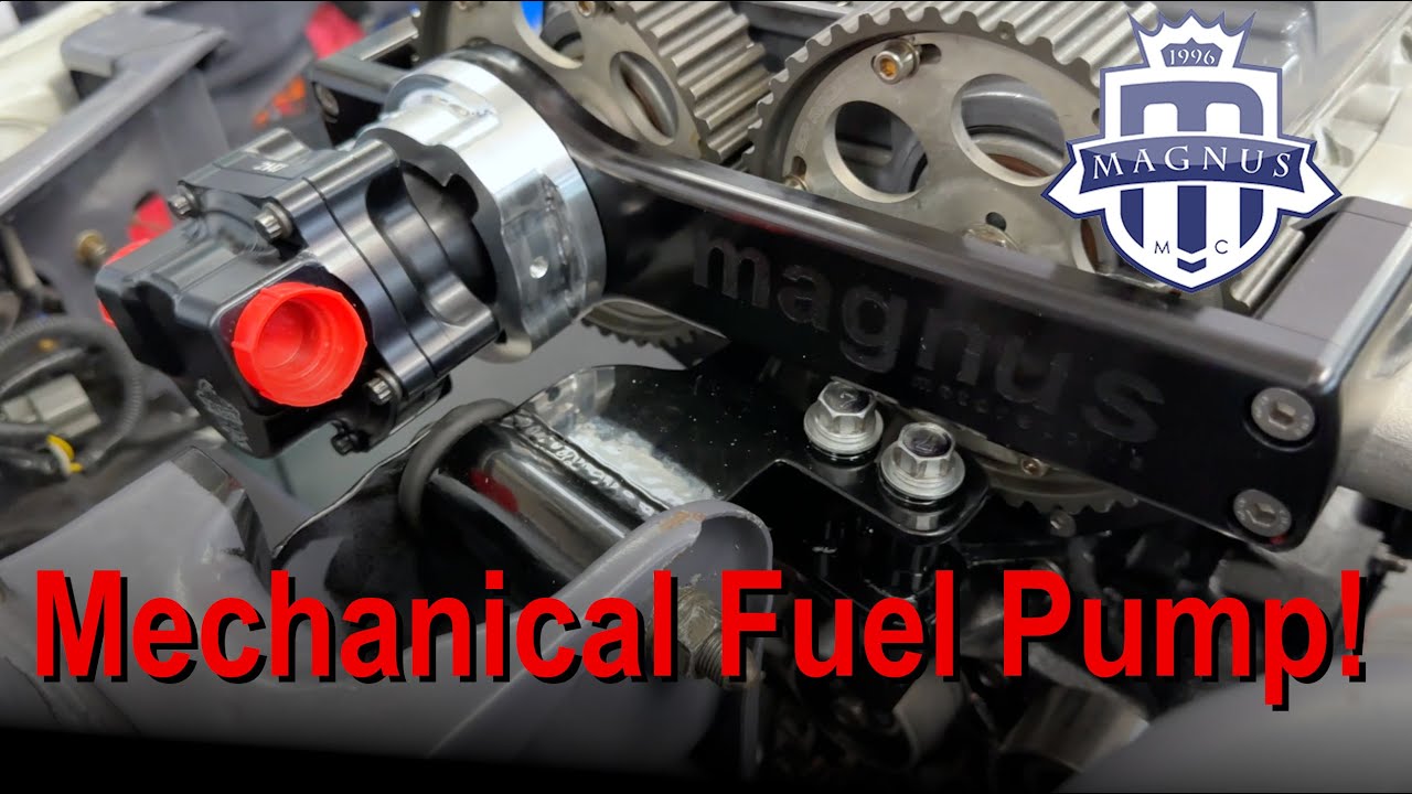 Magnus Motorsports 4G63 Mechanical Fuel Pump and Bracket - YouTube