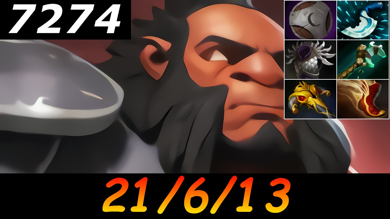 Dota 2 Axe 7274 MMR 21/6/13 (Kills/Deaths/Assists) Ranked Full Gameplay