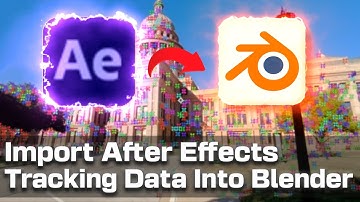Import After Effects Tracking Data Into Blender | In Just 4 minutes | #aftereffects #blender