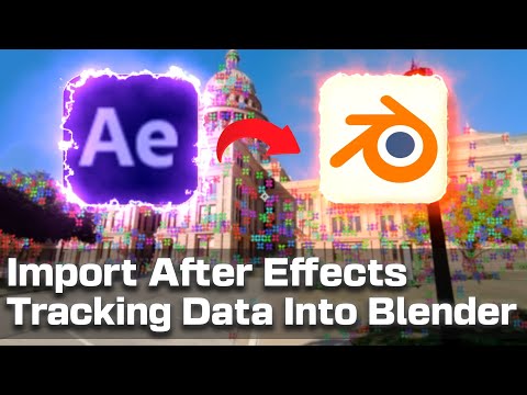 Import After Effects Tracking Data Into Blender | In Just 4 minutes | #aftereffects #blender