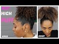 COMMENT BOUCLER SES CHEVEUX CRÉPUS 4B/4C FACILEMENT + AFRO PUFF!