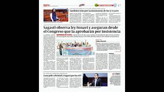 DEVOLUCIÓN DEL FONAVI DIARIO DE EXITOSA DEL DÍA MIÉRCOLES 14 Y JUEVES 15 DE ABRIL DEL 2021