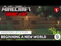 Beginning A New World | Minecraft 1.20 Hardcore Let&#39;s Play #1 | No Commentary