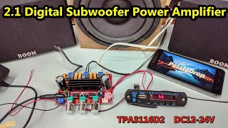 2.1 Digital Amplifier Assembly TPA3116D2 | DC12-24V Power Amplifier Board Wiring | POWER GEN
