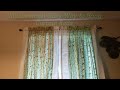 How to Hang Curtains w/o Making Holes in the Wall,  Less Than 5 Minutes.  So Easy
