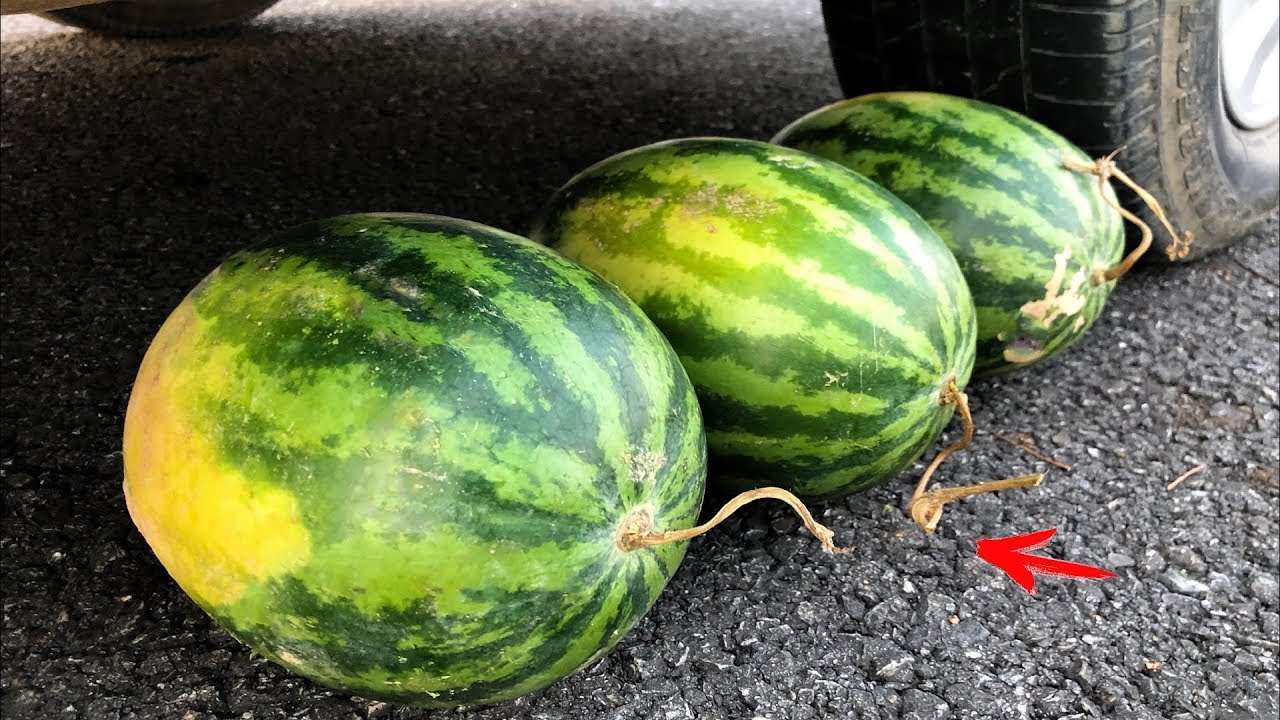 Crushing Crunchy & Soft Things by Car! CAR VS WATERMELON