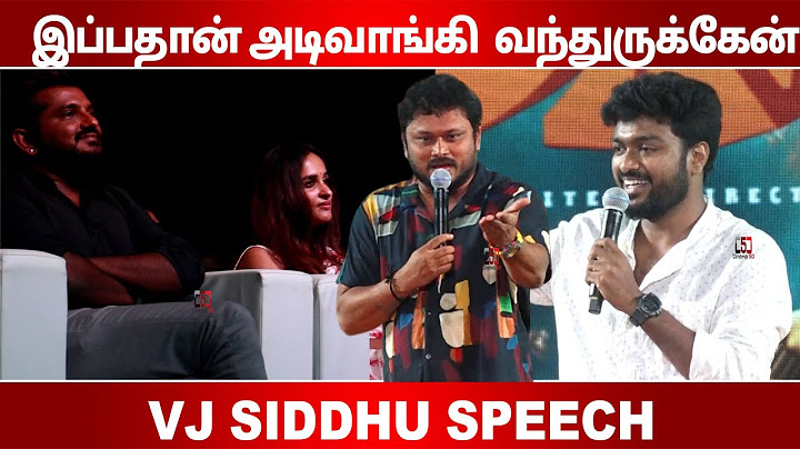 Vj Siddhu  &  harshath khan Speech Dragon Audio Launch