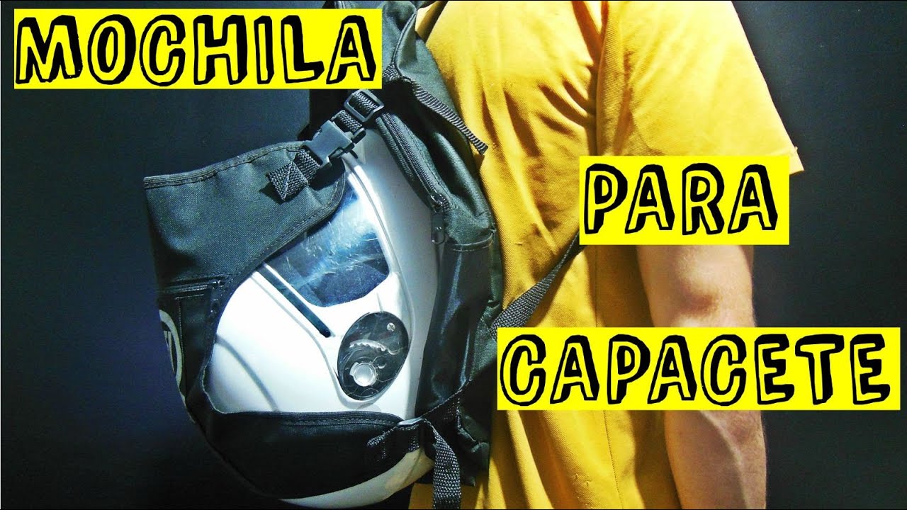 Mochila porta capacete tutorial - YouTube