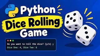 Simple Python Project - Build a dice rolling game in Python 🐍