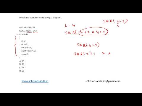 ISRO 2014 | C PROGRAMMING | MACROS | ISRO TEST SERIES | SOLUTIONS ADDA | EXPLAINED BY ISRO AIR-1