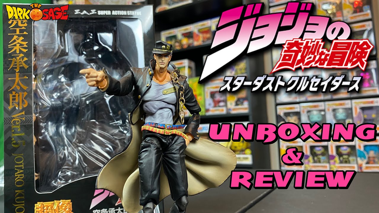 Jotaro Kujo Ver. 1.5 Super Action Statue Unboxing/Review | JoJo's