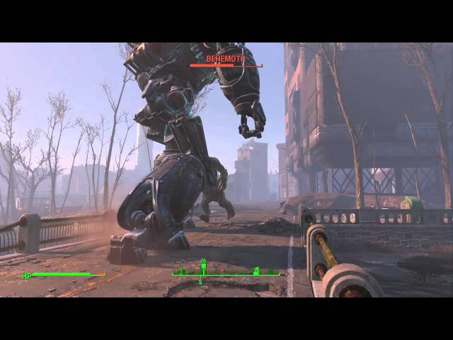 Fallout 4 liberty Prime vs behemoth class=