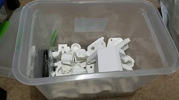 All the parts are ready for assembly. Mostly Printed CNC