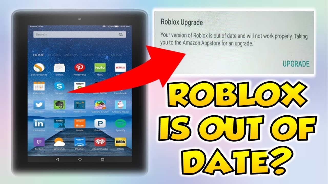 How To Update Roblox On Amazon Fire Tablet Youtube - roblox won't update on tablet