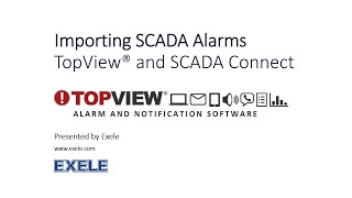 2. SCADA Connect: Import SCADA Alarm Tags to TopView