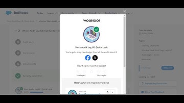Slack Audit Log UI: Quick Look || Trailhead Salesforce 2025 Guide