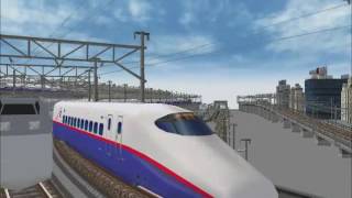 新VRM3★モノクローㇺ並走バトルシリーズ74 新幹線E1系MaxvsE2系はやて