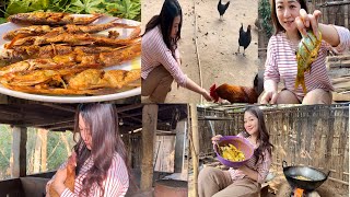 A day in my life at home Ep2| Nagaland| Organic Garden tour| fishing| cooking screenshot 4