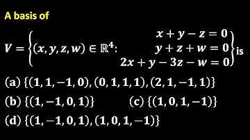 basis for subspace linear algebra gate 2007 mathematics answer key
