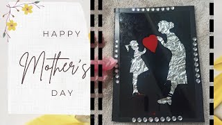 INCREDIBLE Mothers Day Glass painting l Art l  Acrylic Painting Technique