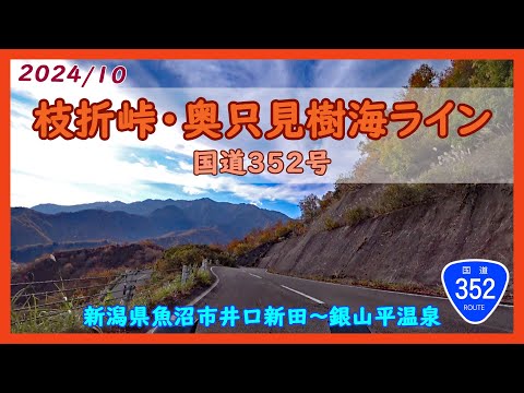 枝折峠・奥只見樹海ライン 国道352号 / 新潟県魚沼市