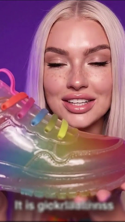 I Bit a Life Sized Gummy Shoe #ASMR #GummySneaker #Mukbang