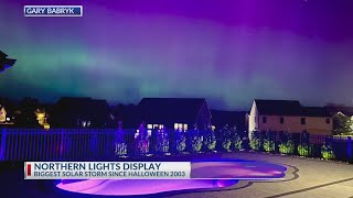 What caused the Northern lights display in Ohio?