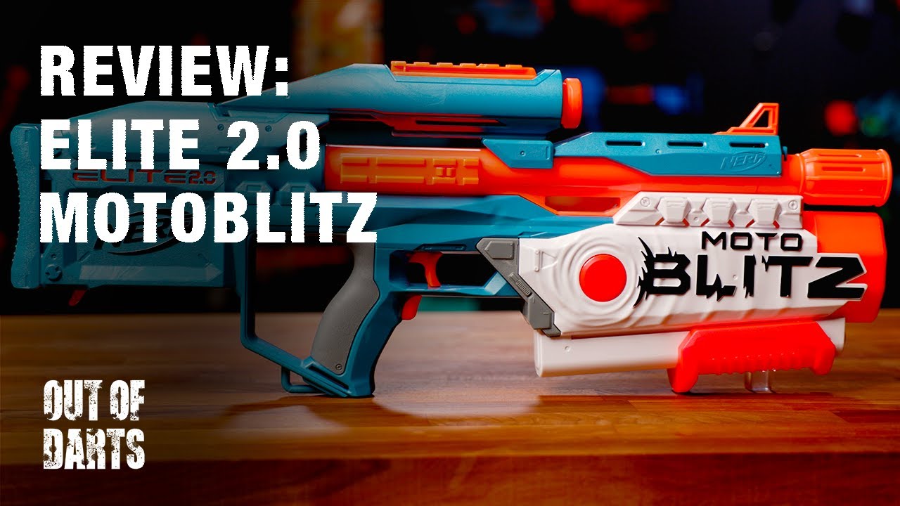 Nerf Elite 2.0 Stormcharge Motorized Blaster, 20 Nerf Elite Darts, 10-Dart  Clip, Stock, Barrel 