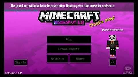 Minecraft PE New leet server