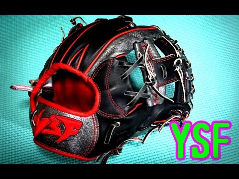 YSF オーダー　軟式　グローブ YSFグローブ】シルバーの入った内野手用グラブを紹介！当て捕り