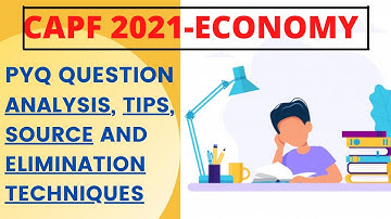 CAPF AC 2021| ECONOMY Question Analysis & Elimination Techniques| CAPF PYQ Analysis| CAPF | CDS| NDA