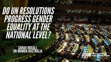 Do UN Resolutions Progress Gender Equality at the National Level?