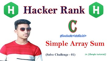Simple Array Sum in c program | Hacker Rank Algorithms Solution | Problem Solve - 01 | Arman Hossain