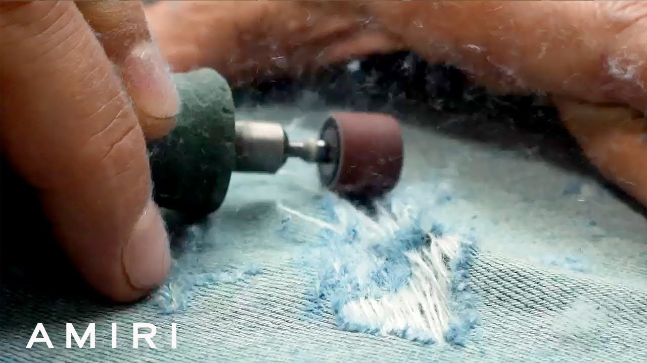 The Making Of The Amiri Bruised Relaxed Jean