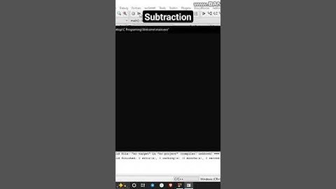 C programming | Code Blocks | Subtraction #cprogramming #programming #codeblocks #subtraction